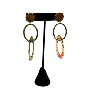 *FREE WITH PURCHASE J. Crew gold hoop dangle earrings